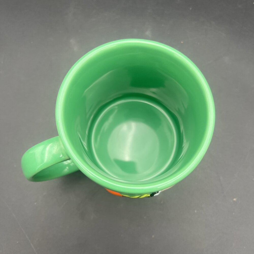 The Disney Store Goofy Character Raised 3D Embossed Ceramic Coffee Mug Cup Green - Picture 5 of 9
